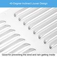 thumbnail image 3 of Uxcell 12 x 12 Inch Stainless Steel Vent Cover, Screen Air Grille HVAC Louvered Grill, Silver Tone, 3 of 6