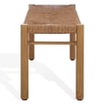 thumbnail image 6 of Safavieh Couture Romona Rattan Weaving Outdoor Bench, Natural, 6 of 11