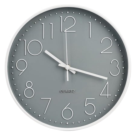 OCEST 12 Inch Wall Clock, Silient Non Ticking Modern Wall Clock, Battery Operated Classic Wall Clock for Living Room Bedroom Kitchen Office Classroom School