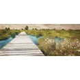 thumbnail image 2 of Villa, Mlli 18x10 Black Ornate Wood Framed with Double Matting Museum Art Print Titled - On The Marsh, 2 of 4