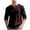 Wine, variant on BXINGOHAI Long Sleeve Henley Shirts for Men Casual Waffle Thermal Fashion Pullover 3-Button T-Shirt Gray S