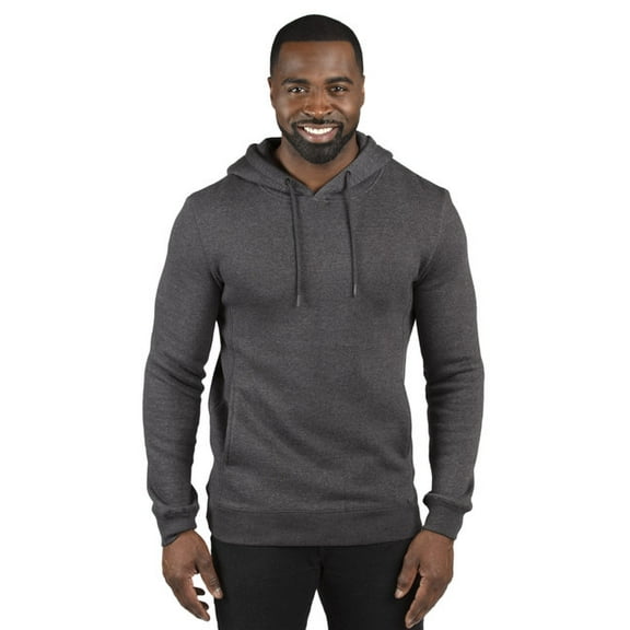 Threadfast Apparel Unisex Fleece Pullover Hooded, Charcoal Heather, XX-Large