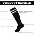 thumbnail image 4 of 6 Pairs Kids Toddler Soccer Socks Youth Stripes Football Socks Christmas Gift for Boys Girls 4-14 Years Old, 4 of 7