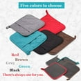 thumbnail image 6 of 2Pcs Cotton Pot Holders with Pocket, Dual-Function Hot Pad Set for Finger Hand Wrist Protection Heat Resistant, 8x8.5inch, 6 of 6