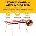thumbnail image 4 of Valentine's Day Table Cloths for 8 Foot Rectangle Tables, Truck Loves Red Plaid Romantic Beige Patio Waterproof Elastic Fitted Tablecloths, Washable Rectangular Table Cover for Camping, 4 of 8