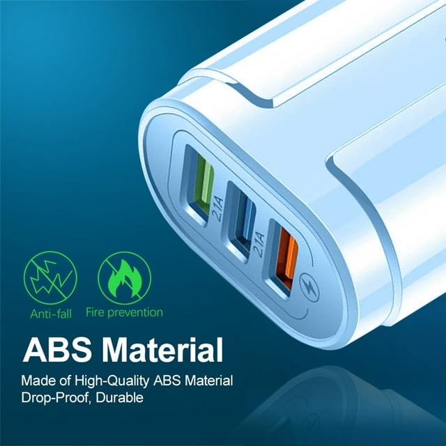 WIFKLSIIPG Tête de Charge USB 3 Ports Tête de Charge Macaron Portable