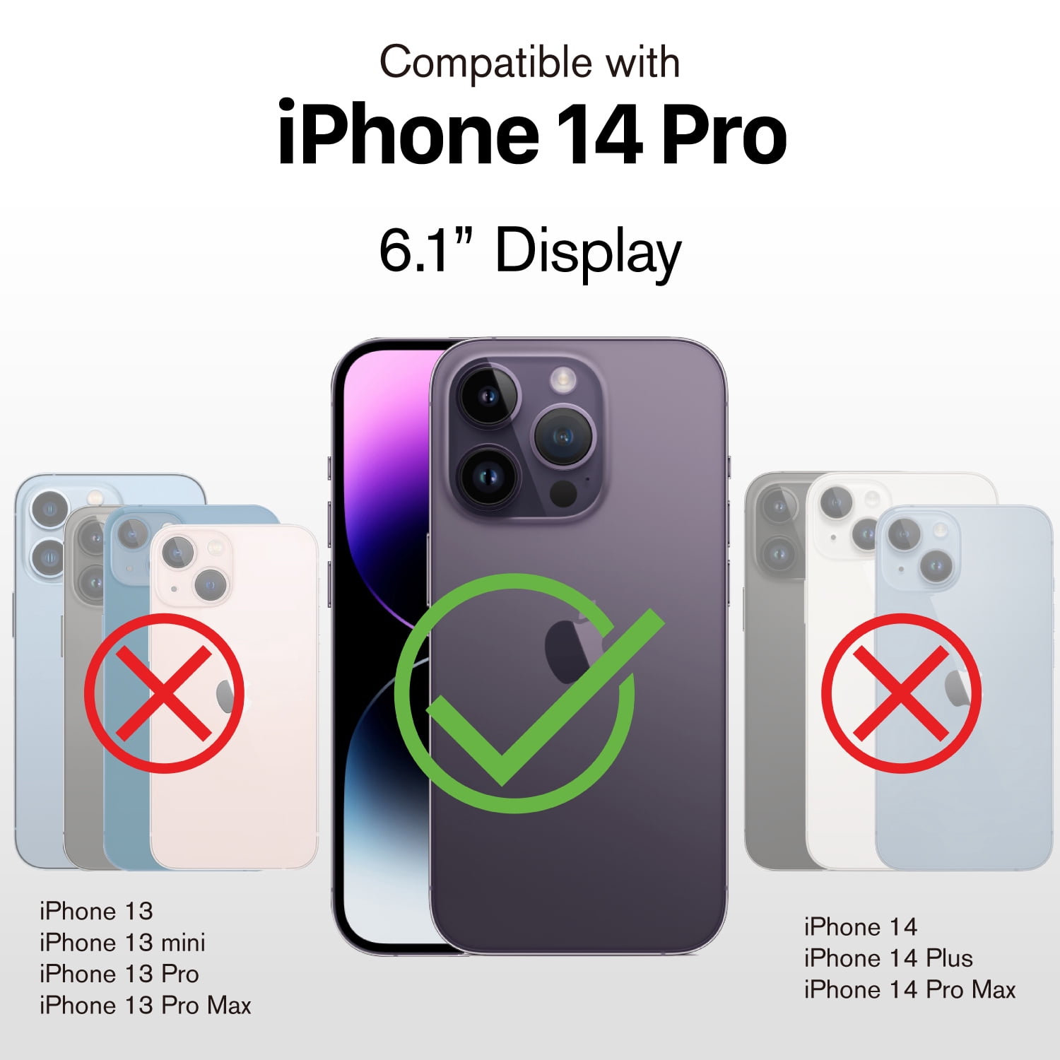 Vena vCommute Wallet Case Compatible with Apple iPhone 14 Pro (6.1"-inch), (Military Grade Drop Protection) Flip Leather Cover Card Slot Holder with Kickstand - Blue/Black