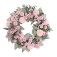 thumbnail image 1 of 16" Artificial Flower Garland Door Wreath Spring Summer Wreath Spring Wreath for Pink, 1 of 8