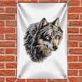 thumbnail image 2 of Wild Wolf Head Home Business Office Sign, 2 of 4