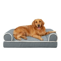 40x 24x7in Extra Large Size Dog Bed, Sofa Couch Bed with Cover, Machine Washable, Dark Grey