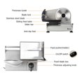 thumbnail image 3 of UBesGoo 7.5" Commercial Stainless Steel Semi-Auto Belt Meat Slicer, Cheese Food Electric Deli Slicer Veggies Cutter, 3 of 7