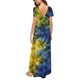 thumbnail image 3 of Puntoco Vestido De Manga Corta Con Cuello En V, Vestido Largo Hasta El Suelo De Verano Para Mujer, Vestido Largo Informal Suelto Con Bolsillos, Abertura De Manga Corta, Azul Oscuro Xxl, 3 of 5