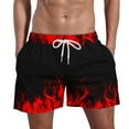 thumbnail image 4 of Board Mens Shorts Graphic Print Drawstring Beach Shorts Cargo Shorts for Men XXXXL, 4 of 5