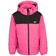 thumbnail image 1 of Trespass Kids Waterproof Padded Jacket Halston - Removable Hood, Contrast Trim, Quilted Panels, Zipped Pockets, Ski Pass Pocket, Inner Snowbreak, Hem Drawcord, 1 of 2