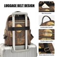 thumbnail image 4 of JIALIOU Mini Backpack Purse for Women Quilted Casual Daypack Small Travel Shoulder Bag, Abstract Wood Geometric, 4 of 7