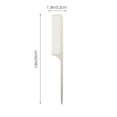 thumbnail image 2 of LEORX 2Pcs Combs for Hair Stainless Steel Anti- and Haircutting Silver Flat Design, 2 of 8