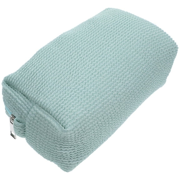 NICEXMAS Light Green Small Cosmetic Bag Makeup Pouch with Smooth Zipper for Daily Toiletries