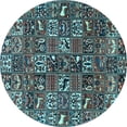 thumbnail image 1 of Ahgly Company Indoor Round Persian Light Blue Traditional Area Rugs, 7' Round, 1 of 4