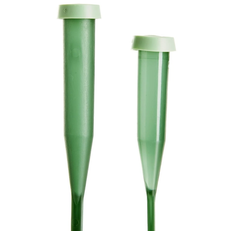 Five-Inch Translucent Green Floral Water Pik Tubes With Cap (Set