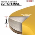 thumbnail image 5 of Guitar Stool with Backrest, Foldable Padded Chair 3.15" Thick Seat, Built-in Guitar Neck Rest & Foot Rest, Heavy Duty 350 lb Capacity, 5 of 7