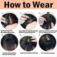 thumbnail image 6 of Clip-In Bangs Hairpiece for Women 100% Human Straight Hair Toppers for Daily Wear, 6 of 6