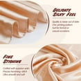 thumbnail image 5 of UJNDER Women Fashion Solid Satin Square Head Scarf Lightweight Neck Scarves and Hair Bandana for Stylish Women Beige, 5 of 9