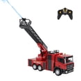 thumbnail image 4 of Limorve 2.4GHz RC Firetruck with Rotating Ladder, 9 Channel Spraying Water Pump Remote Control Fire Engine Toy, 4 of 11