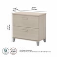 thumbnail image 4 of Home Square 2 Piece Engineered Wood Lateral Filing Cabinet Set in Sand Oak, 4 of 8