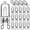 40W, variant on 20Packs G9 Halogen Light Bulbs,25-60W Clear Halogen Lamps Dimmable,Warm White 2800K for Chandeliers