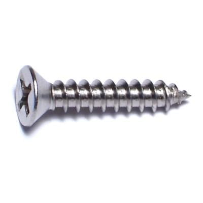 

#6 x 3/4 18-8 Stainless Steel Phillips Flat Head Sheet Metal Screws SMSFSS-142