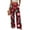Red -AI13, variant on Lumtrix Christmas Pajama Women Cute Funny Xmas Graphic Pajama Casual Elastic Waist Pant Fall Pj Bottom Red 2XL