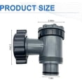 thumbnail image 2 of Inlet/Outlet Valve for Compatible with Coleman, Intex, Bestway, Above Ground Pool Filter Pump, Pool Pump Replacement Parts, for 1-1/2 Inch Hose (B, 2 Pack), 2 of 5