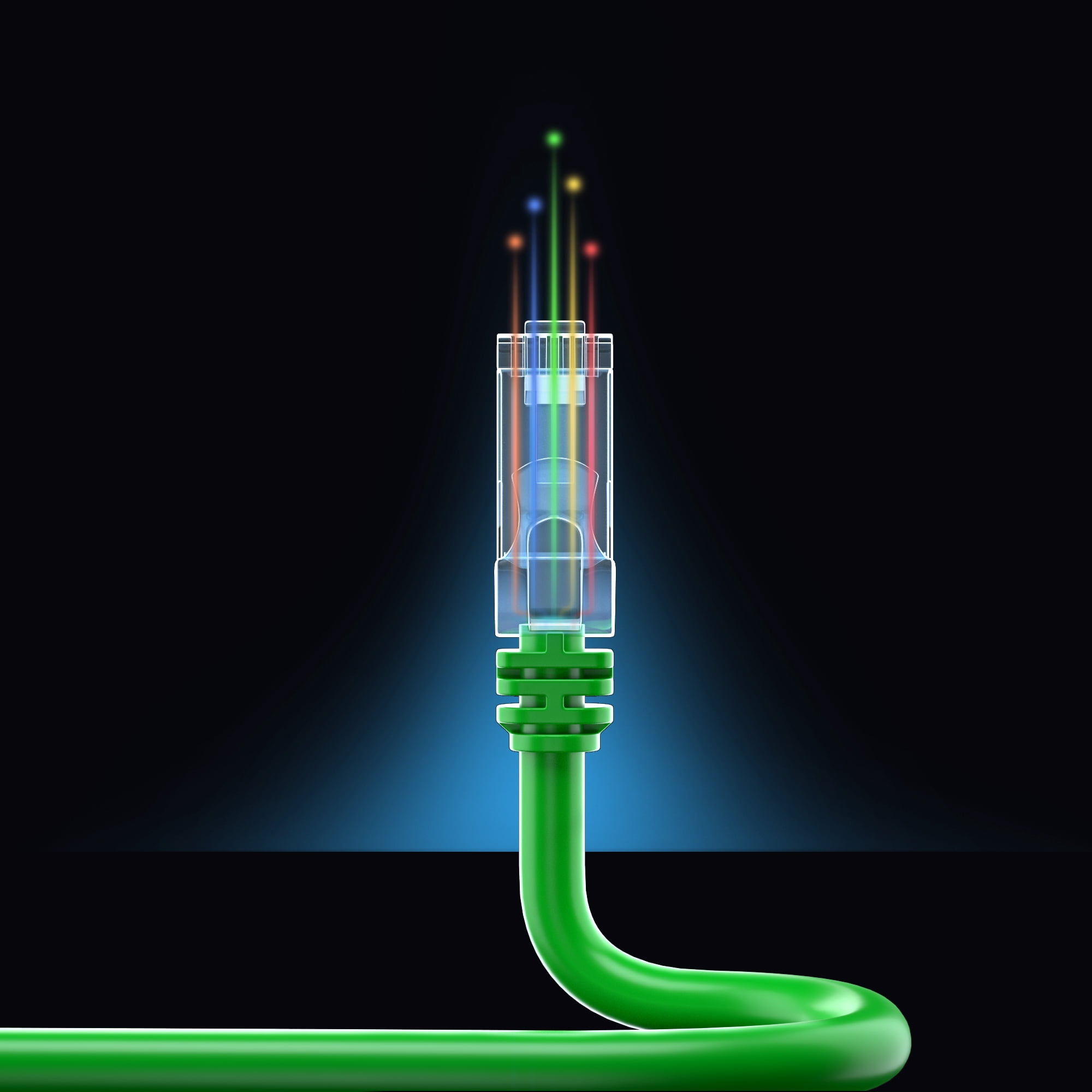 Maximm Cat 6 Ethernet Cable - 10 ft (12-Pack), High-Speed LAN, Internet, Patch, and Network Cable - UTP, 10Gbps, 550MHz Ethernet Cord - Green