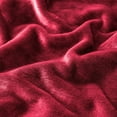 thumbnail image 3 of Wangbujianwang Sherpa Fleece Throw Blanket Twin Size for Couch - Thick and Warm Fluffy Blankets for Winter, Soft and Fuzzy Twin Blanket for Bed and Sofa,Burgundy,Twin--60" x 80", 3 of 6
