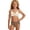 Beige, variant on Girls 2 Piece Swimwear Twist Front Halter Triangle Bikini Set Kids Soft Quick Dry Vacation Bathing Suit Black 13-14 Years
