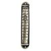 Pewter Mezuzah Case with Home Blessing and Hebrew Letter Shin