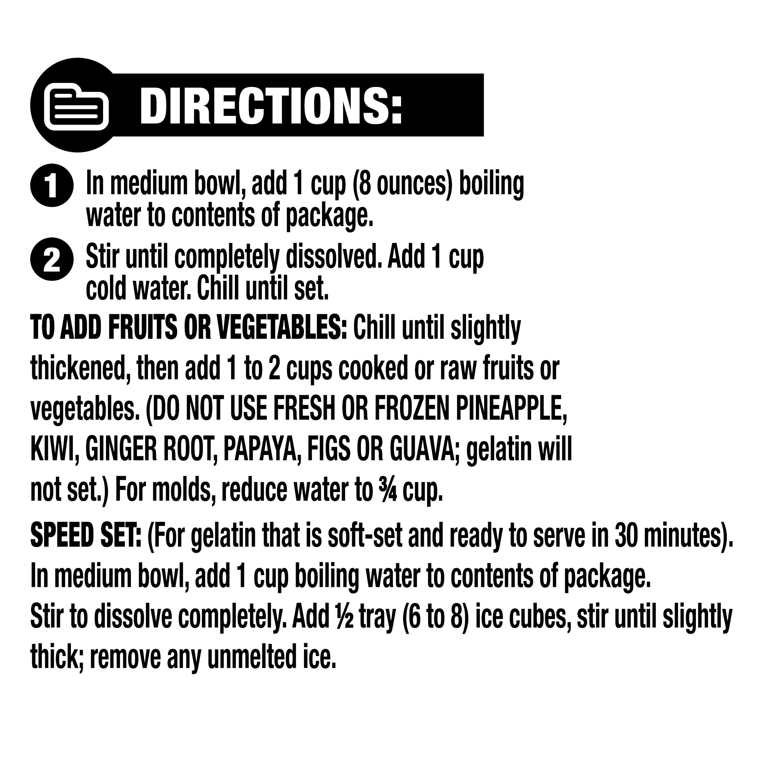 Great Value Sugar Free Strawberry Gelatin Dessert, 0.3 oz