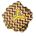 thumbnail image 2 of Carolines Treasures CJ1041-YFC Letter Y Chevron Purple and Gold Foam Coaster Set of 4 3 1/2 x 3 1/2 multicolor, 2 of 3