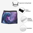 thumbnail image 3 of Susaid Mystical White gorilla Jungle Print Men's Mesh Boxer Briefs Cooling Breathable Sports Underwear Wide Waistband Boxer Briefs W/Fly-Medium, 3 of 5