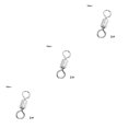 thumbnail image 1 of Soidarity Conector de pesca Flexible rotación de 360 ​​grados cobre ligero rodamiento de bolas barril conectores a presión alta resistencia a la Type1 NO1 Soidarity CBP156432, 1 of 1