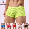 thumbnail image 2 of Calzoncillos De Rayas Transparentes Para Hombre Sexy Bóxer De Baja Altura Bulgepangjing, 2 of 3