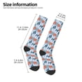 thumbnail image 2 of Xecao Polka dot bow Print Compression Socks for Both Men And Women for Running, Travel, Flight, Nurse, 2 of 6