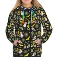 thumbnail image 3 of KLL cartoon Skull spider web for Womens Pullover Hoodie with Pocket Hooded Long Sleeve Shirts Sweatshirt for Women-Large, 3 of 7