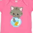 thumbnail image 4 of Inktastic Cute Cat, Little Cat, Kitty, Kitten, Fish Bowl Girls Baby Bodysuit, 4 of 5