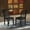 Black, variant on East West Furniture DLC-OAK-W Dublin Dining room Chair with Wood Seat - Set of 2