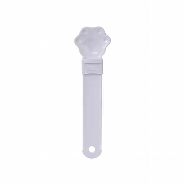 Xihbxyly Cuchara para Comer, Exprimidor con Forma de Pata de Gato, Mango Ergonómico, Práctico y Fácil de Limpiar, Ideal para Comida Húmeda, 1 Tira Exprimidora.
