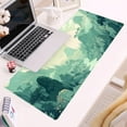 thumbnail image 6 of Cute Pastel Mint Green Forest Sage Desk Mat Anime Large Gaming Mouse Pad XL, Aesthetic Sunrise Laptop Computer Keyboard Mouse Mat, Women Office Desk Decor Cover Mat with Stitched Edges 31.5"x11.8", 6 of 6