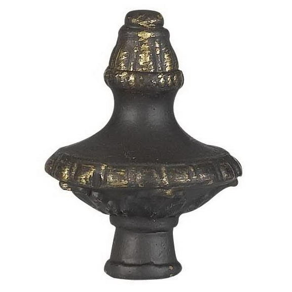 Cal Lighting 2.38" Metal Cast Finial in Dark Bronze Finish