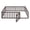 Dark Brown, variant on Dtwnek Full Size Wood Foor Bed Frame with Fence, Brown