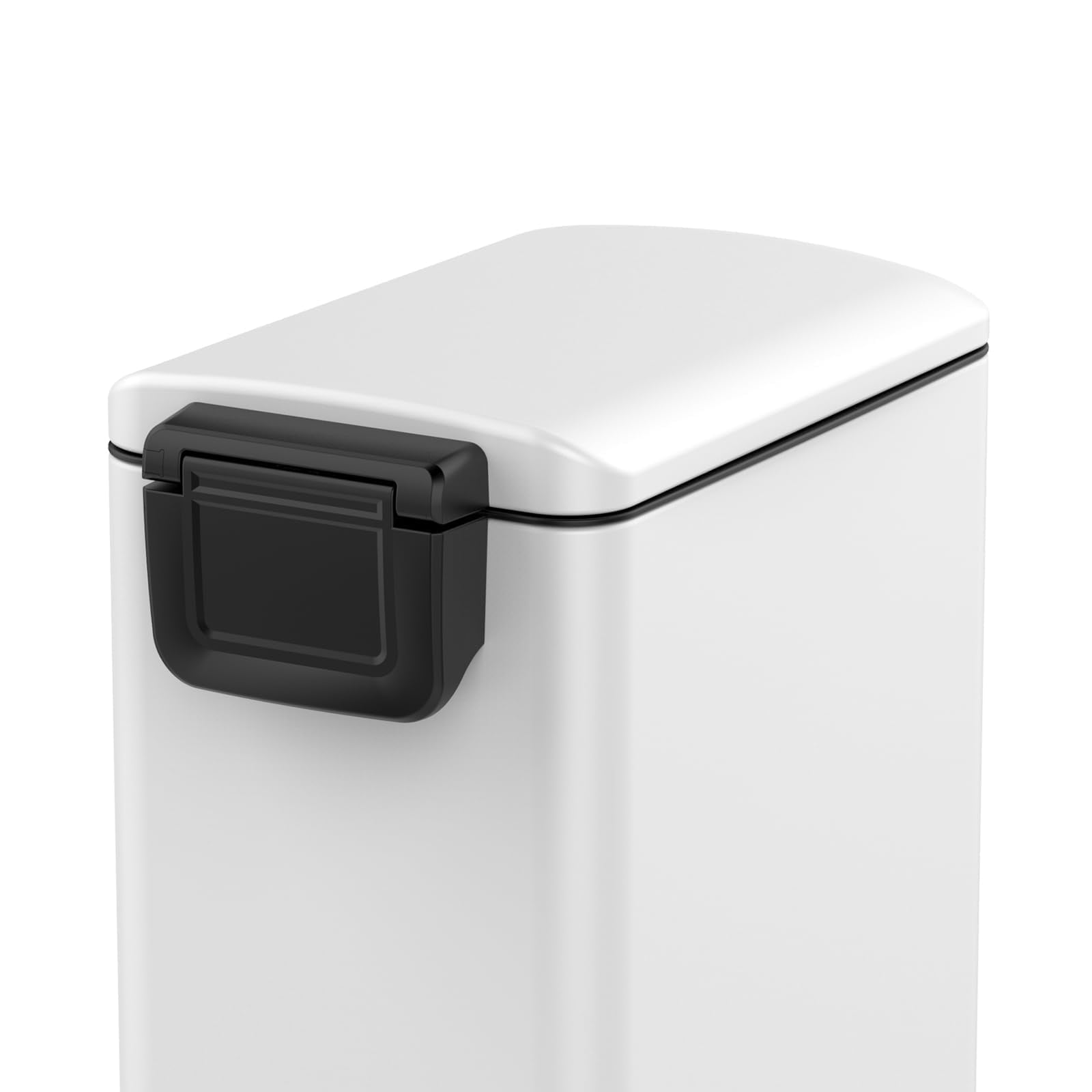 Accreate Slim Kitchen Trash Can 13 Gal, Skinny Stainless Steel Garbage Can with Removable Inner Bucket & Soft Close Lid, Narrow Trash Bin for Bathroom Living Room Office